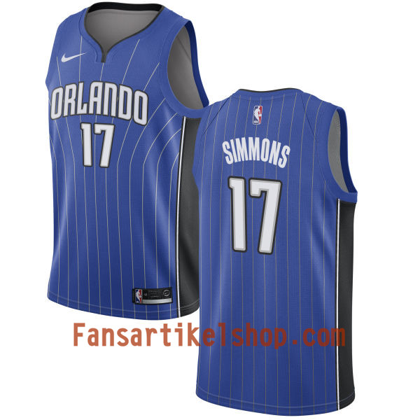 NBA Orlando Magic Trikot Jonathon Simmons 17 Nike 2017-18 Royal Swingman - Herren